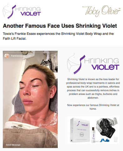 Another Famous Face Uses Shrinking Violet